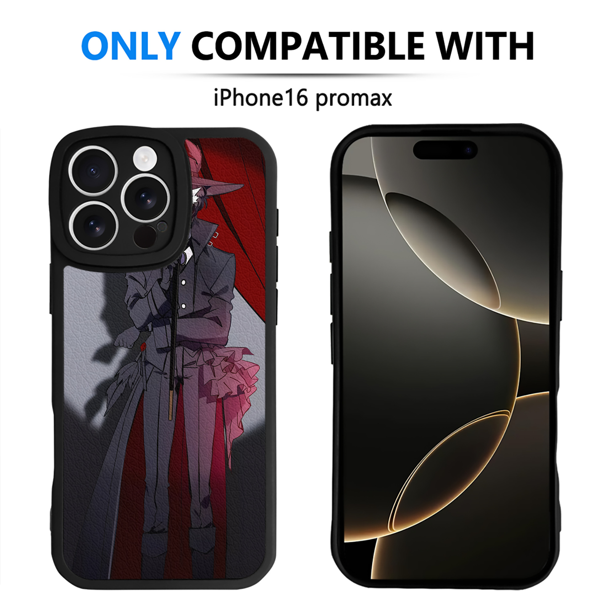 （画像用） 文豪ストレイドッグス Bungo Stray Dogs 【iPhone 16シリーズ対応】シリコンスマホケース（レザー調） 材質：シリコン